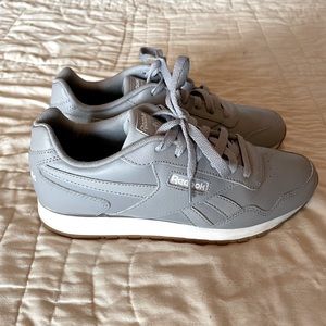 Mens Reebok Gray Sneakers with White Soles